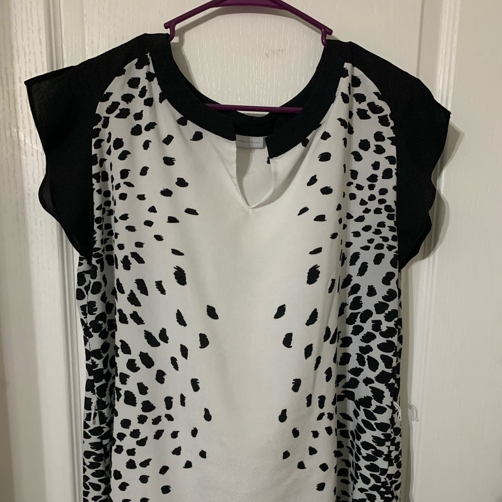 Black and White Dress Shirt